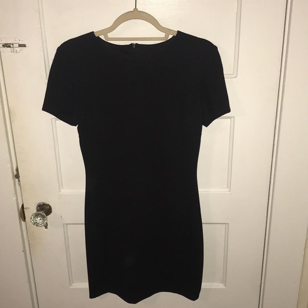 Aqua Black Bodycon Dress